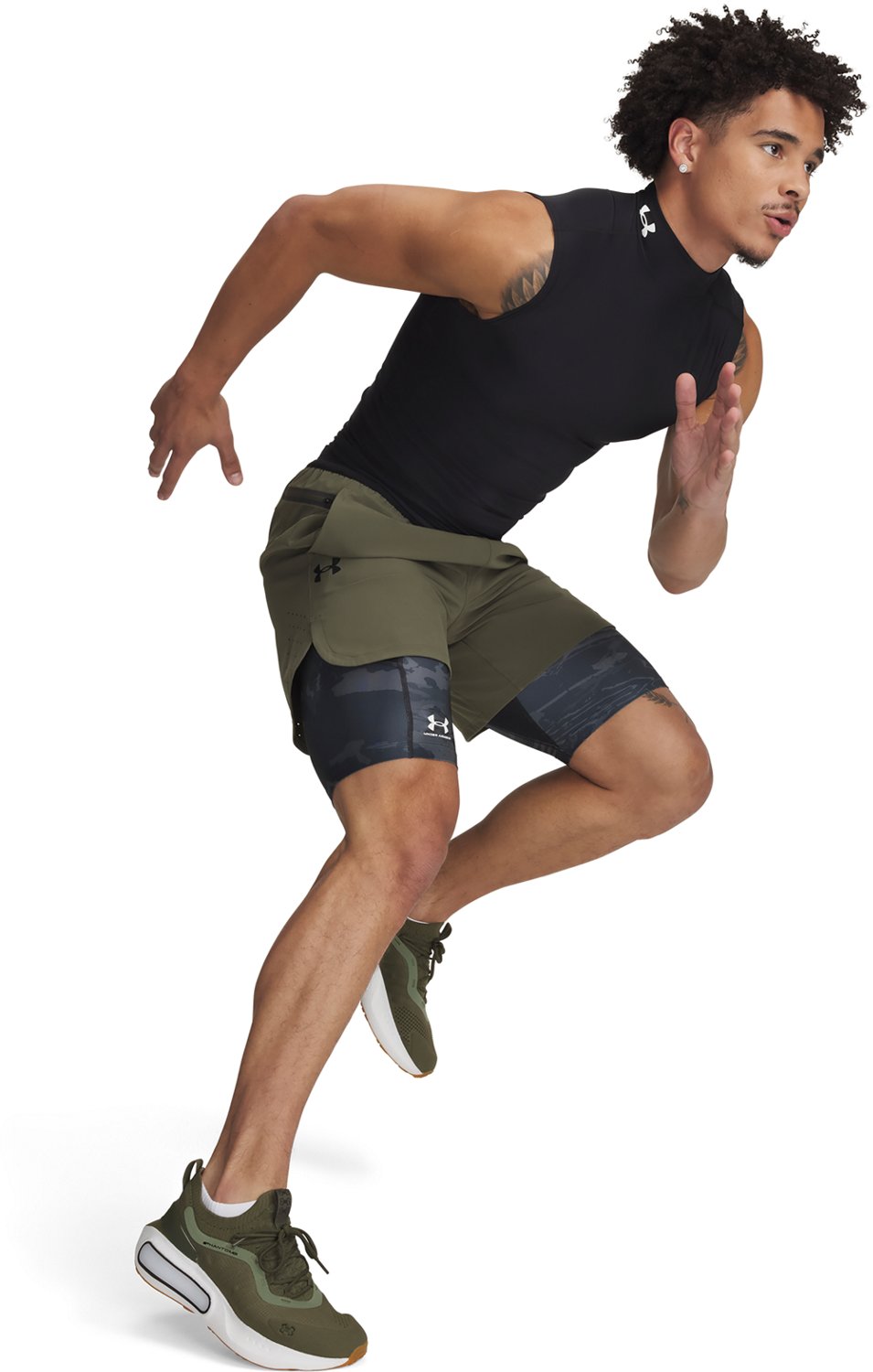 Under Armour Men's HeatGear Printed Long 10 in Shorts                                                                            - view number 8