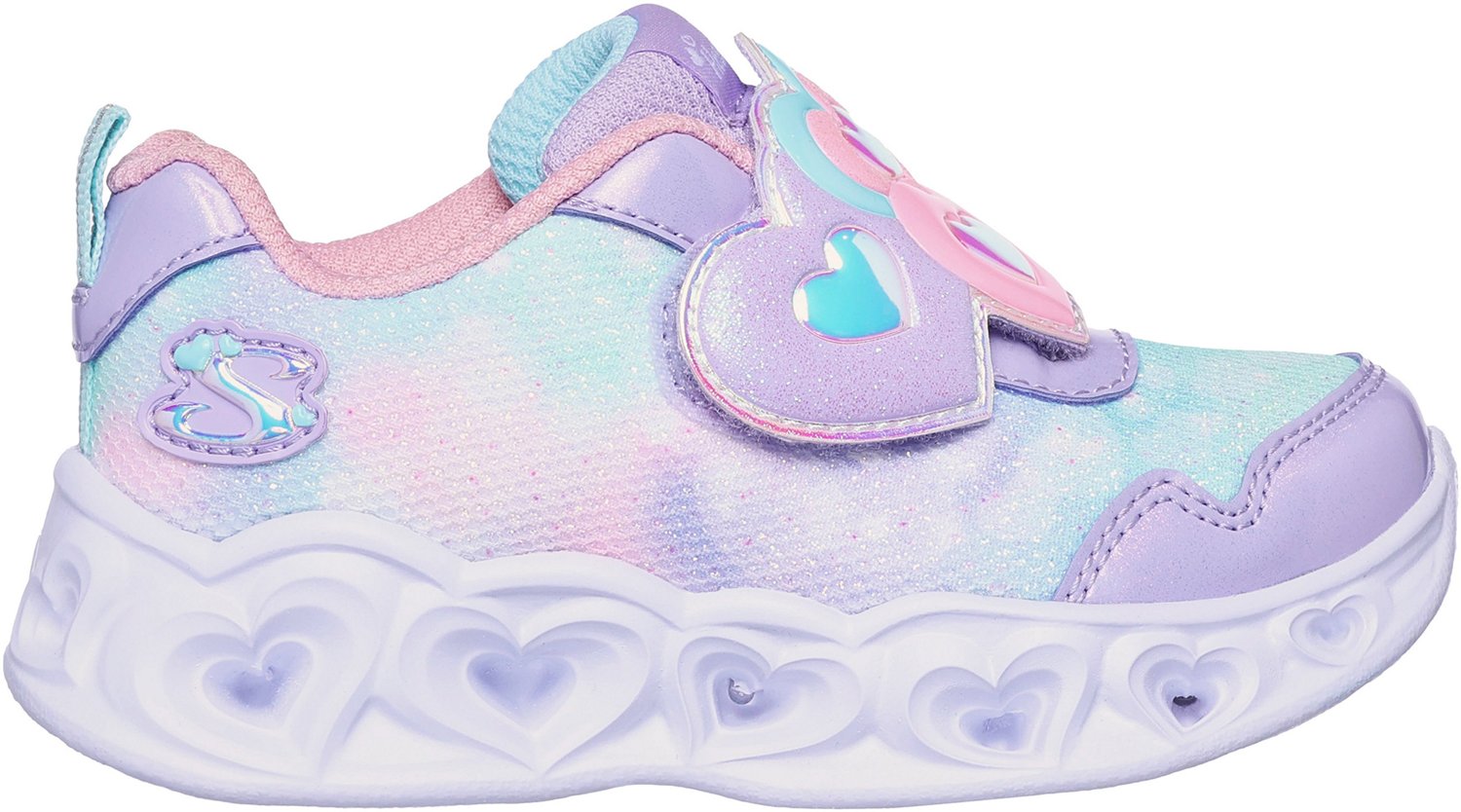 SKECHERS Toddler Girls' Heart Lights Lovin Reflection Shoes