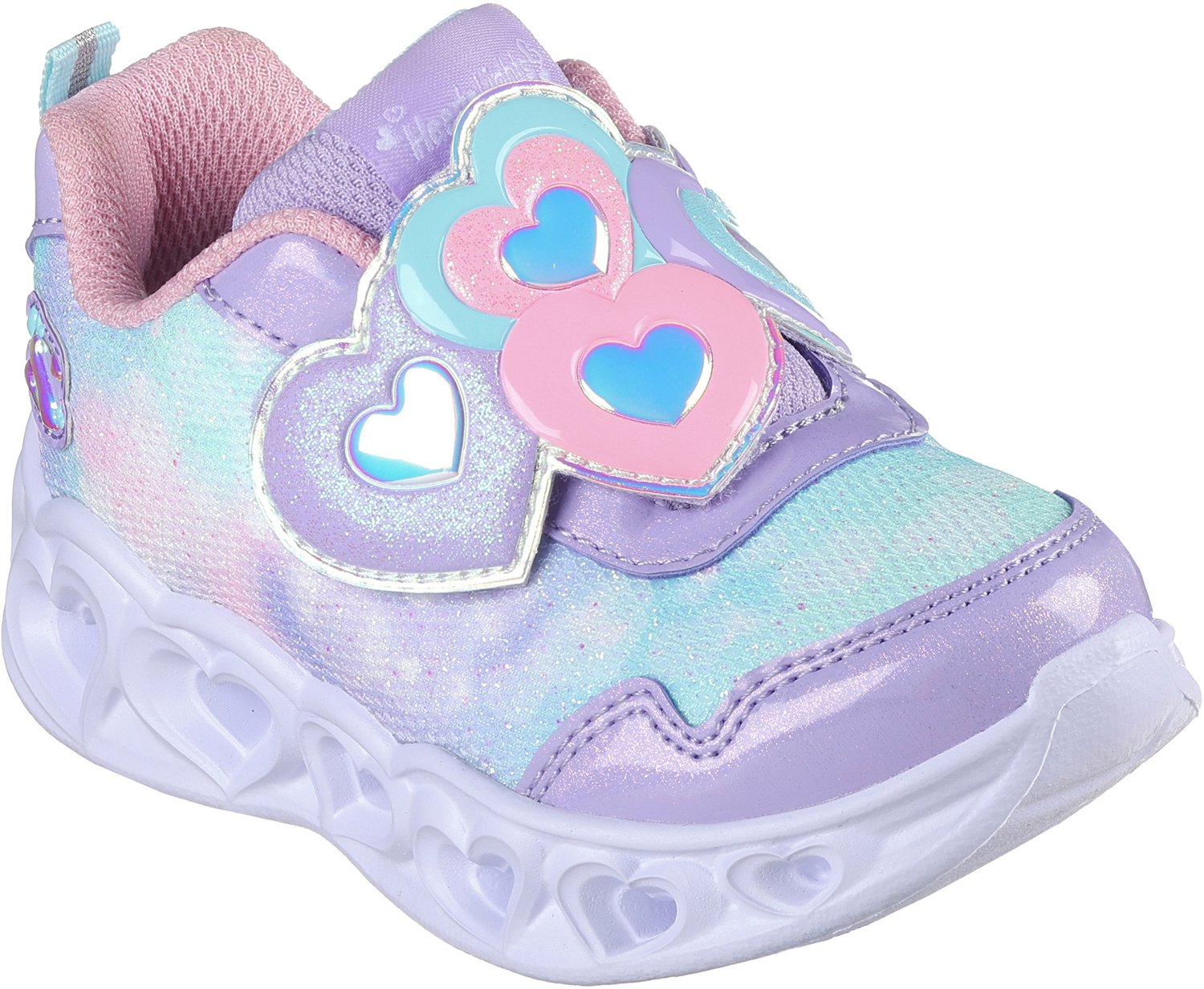 SKECHERS Toddler Girls' Heart Lights Lovin Reflection Shoes - view number 3