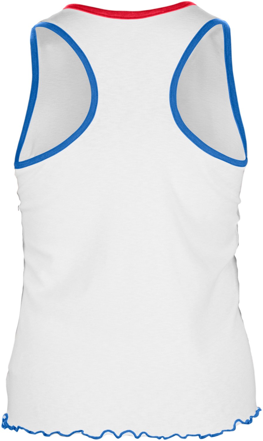 New Era Women's Chicago Cubs V-Notch Lettuce Hem Tank Top - view number 5