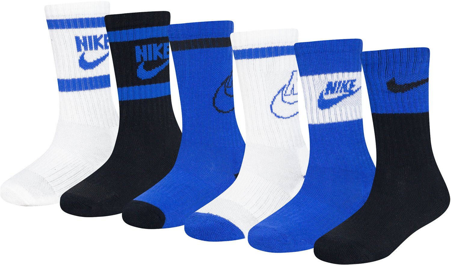 Nike Youth Retro Crew 6 Pack Socks                                                                                               - view number 6