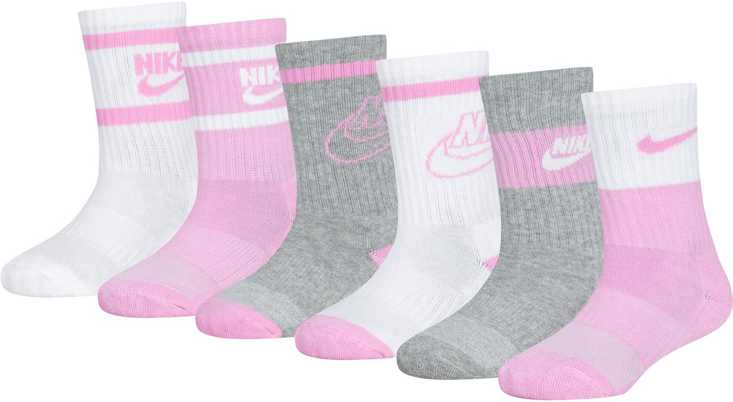 Nike Youth Retro Crew 6 Pack Socks                                                                                               - view number 5