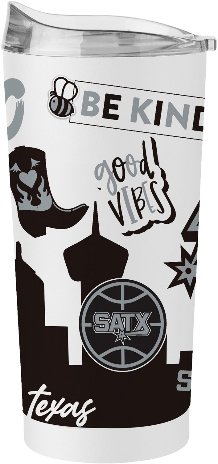 Logo Brands Spurs 20 oz Native Powder Coat Tumbler - view number 2