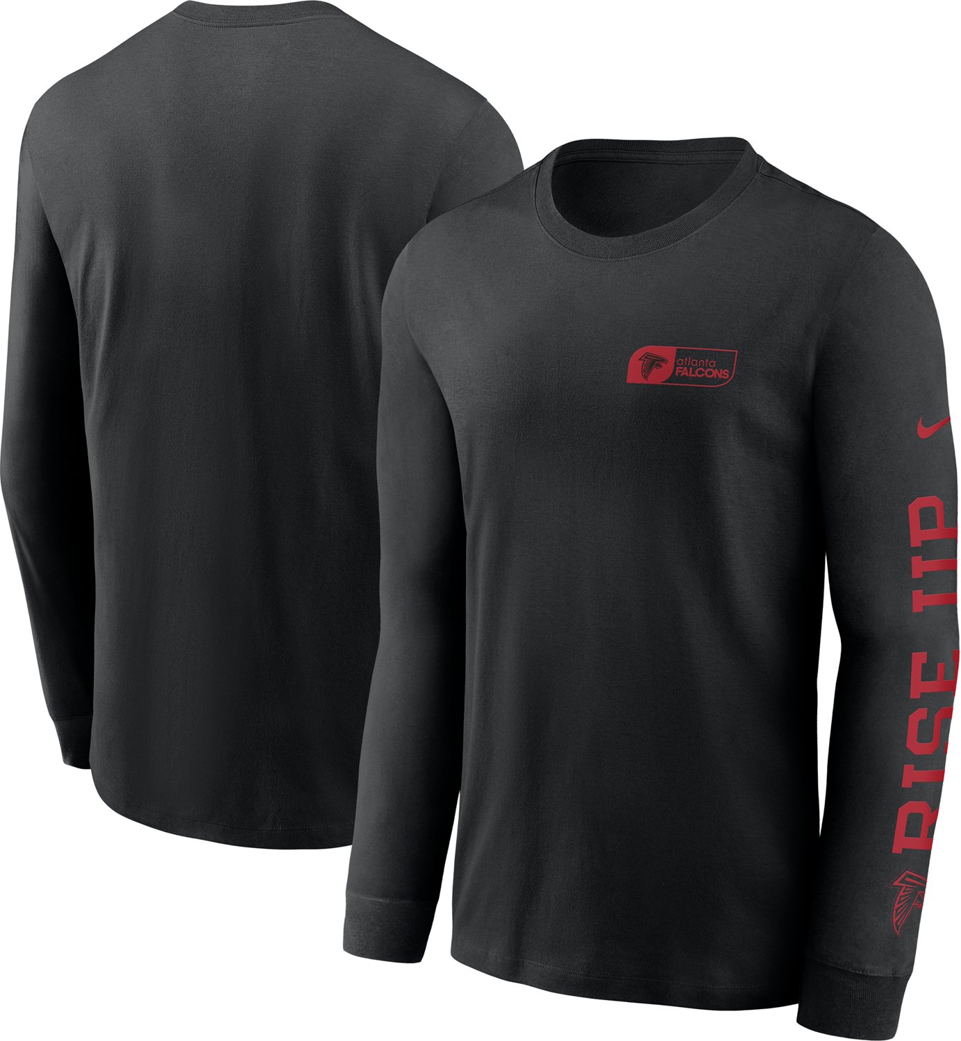 Nike Men's Falcons All Out Essential Long Sleeve T-shirt - view number 6