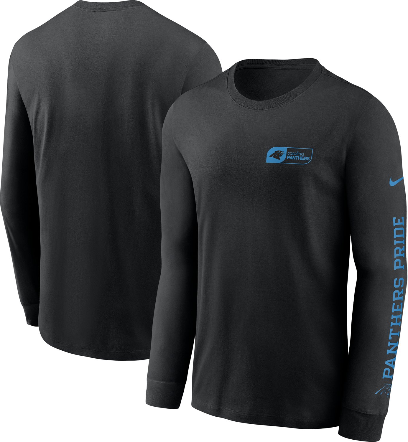 Nike Men's Carolina Panthers All Out Essential Long Sleeve T-shirt - view number 6