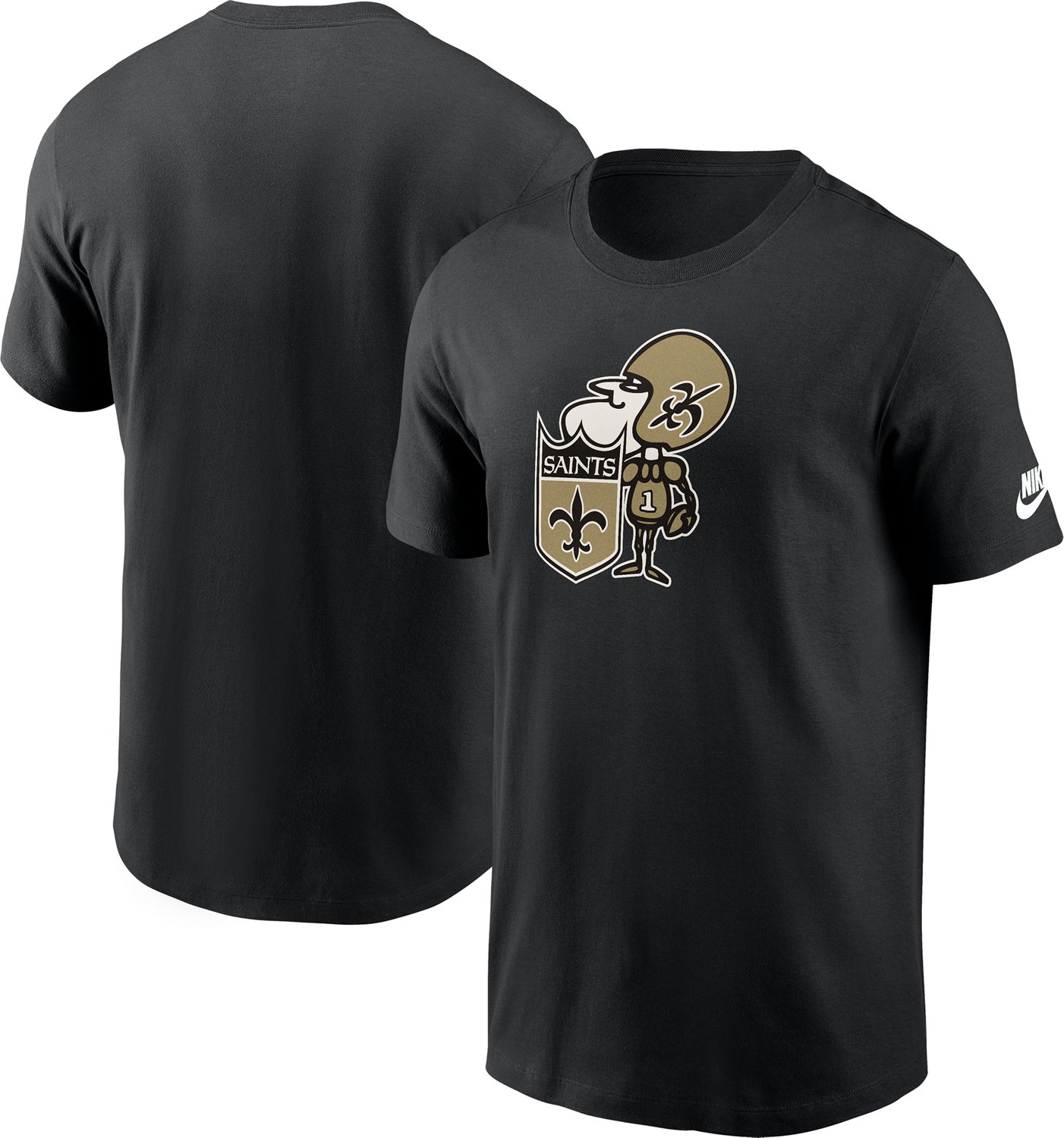 Nike Men's Saints Logo Rewind T-shirt - view number 6
