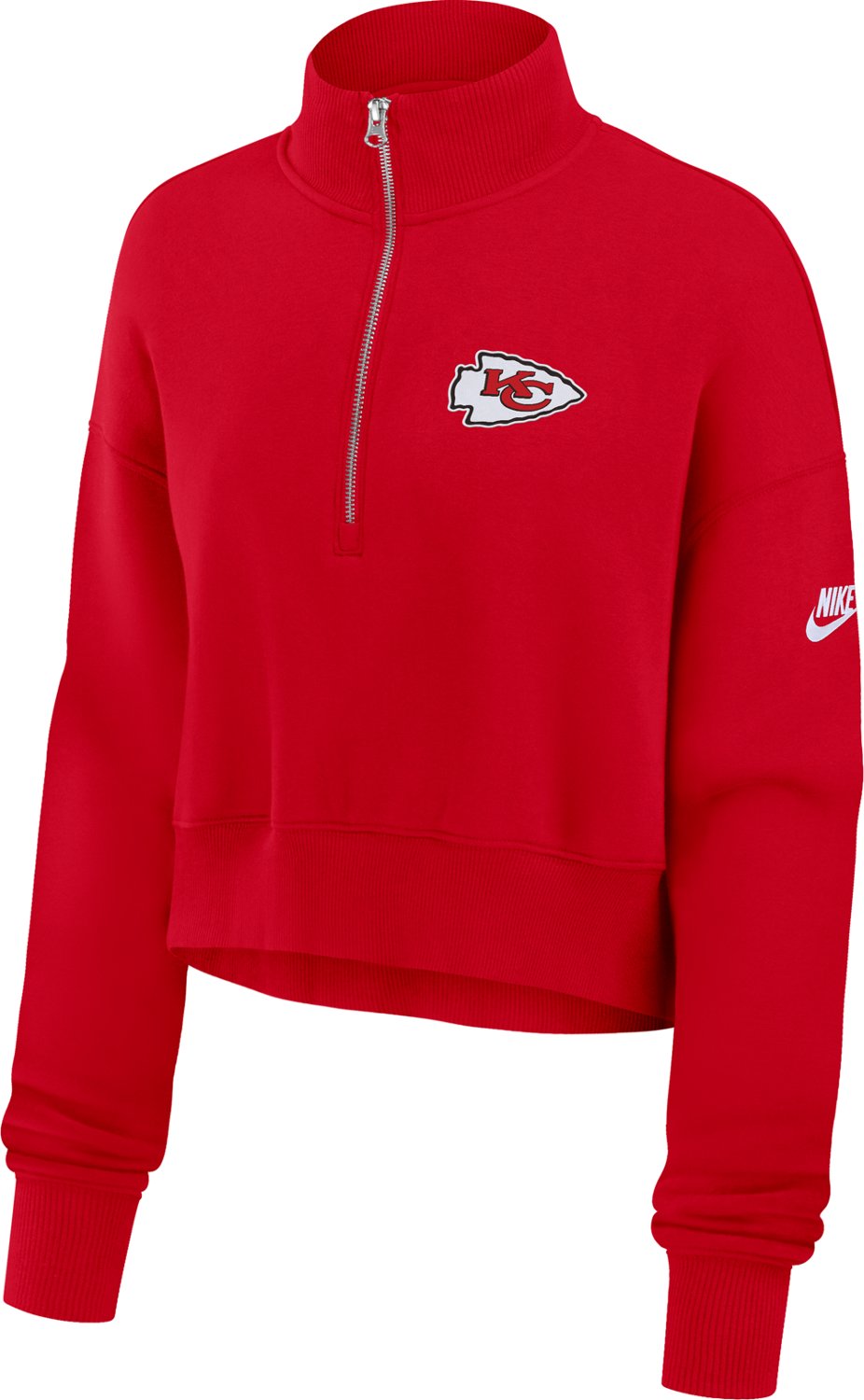 Nike Women's Kansas City Chiefs Rewind Phoenix 1/4-Zip Top - view number 4