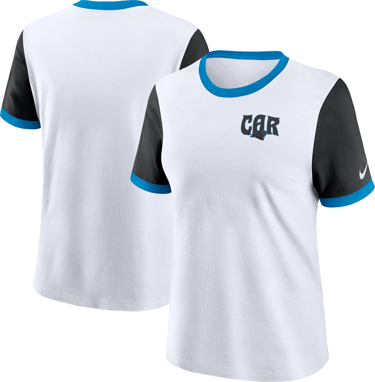 Nike Women's Carolina Panthers Rewind Ringer T-shirt - view number 6