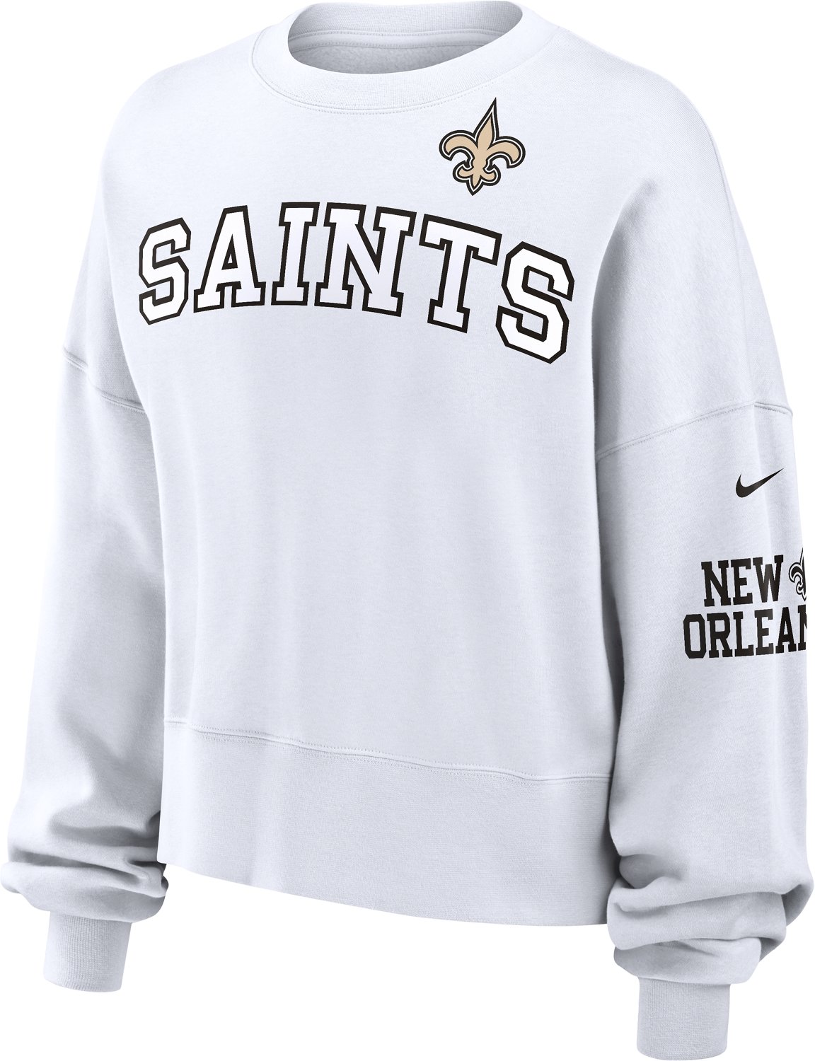 Nike Women's New Orleans Saints Oversized Long Sleeve Crewneck Sweatshirt                                                        - view number 1