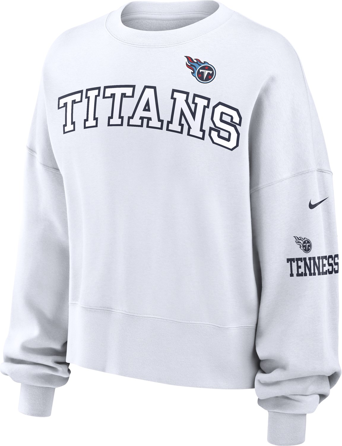 Nike Women's Titans Oversize Long Sleeve Crew Neck Sweatshirt - view number 4