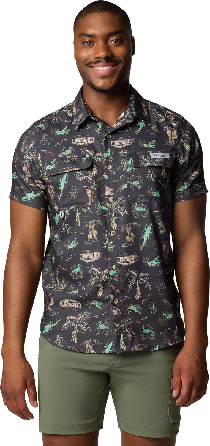 Columbia Sportswear Men's PFG Uncharted Printed Button Down Shirt                                                                - view number 6