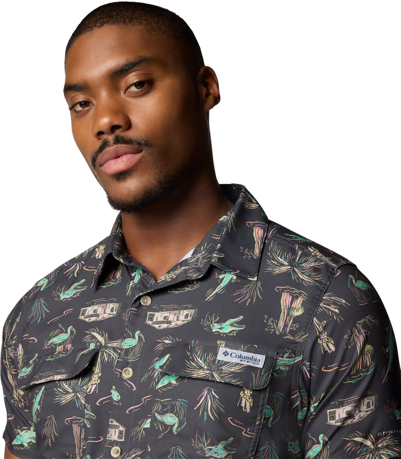 Columbia Sportswear Men's PFG Uncharted Printed Button Down Shirt                                                                - view number 8