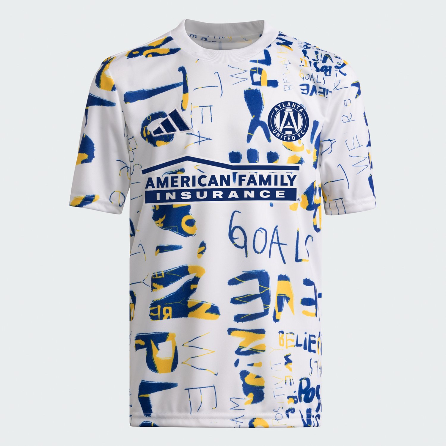 adidas Youth Atlanta United Kick Childhood Cancer Pre-Match Shirt                                                                - view number 4