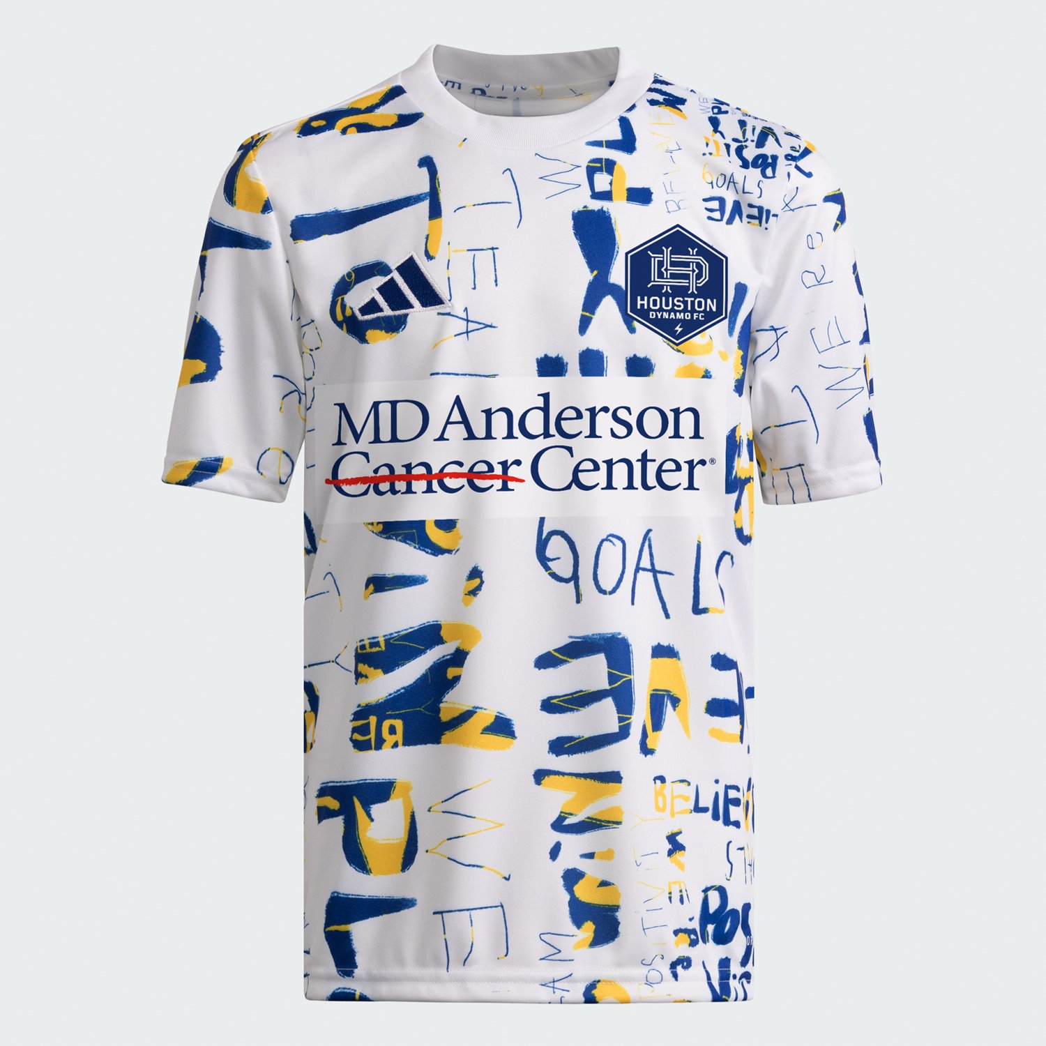 adidas Youth Houston Dynamo Kick Childhood Cancer Pre-Match Shirt - view number 4