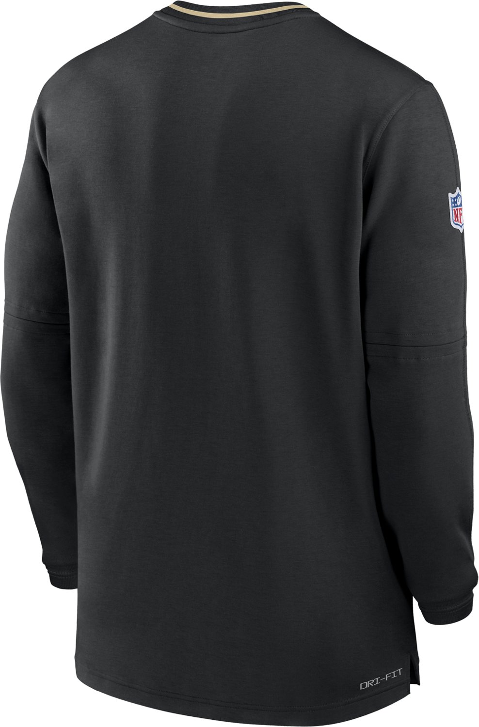 Nike Men's New Orleans Saints Sideline Coach 1/4-Zip Long Sleeve Pullover                                                        - view number 8