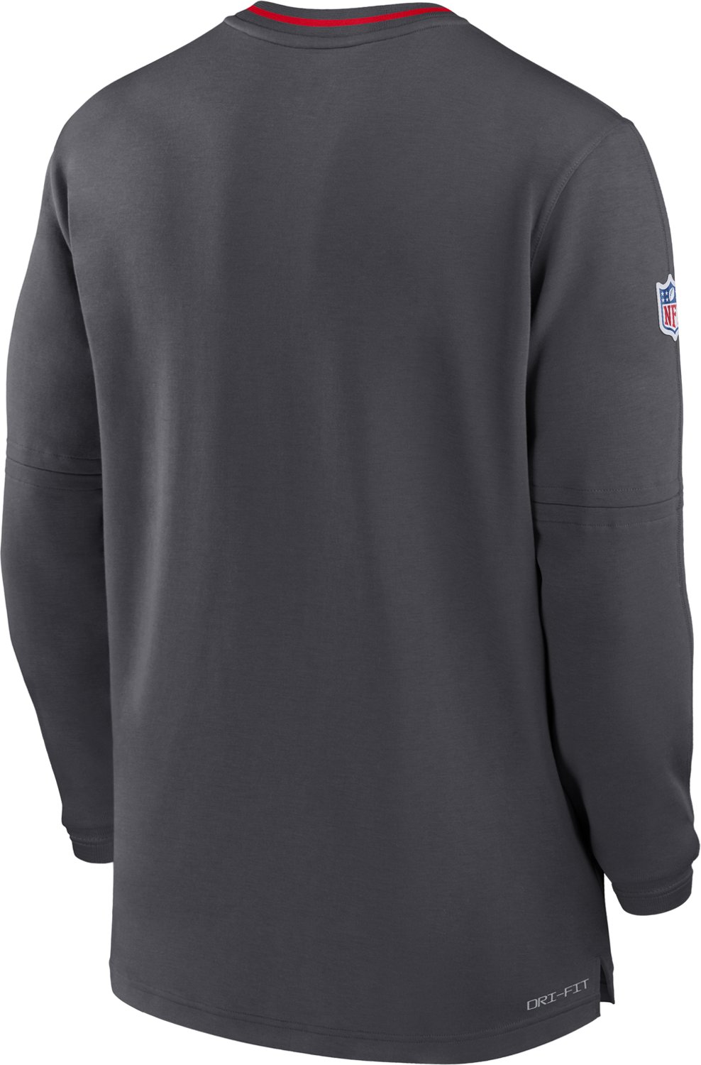 Nike Men's Kansas City Chiefs Sideline Coach 1/4-Zip Long Sleeve Pullover - view number 5