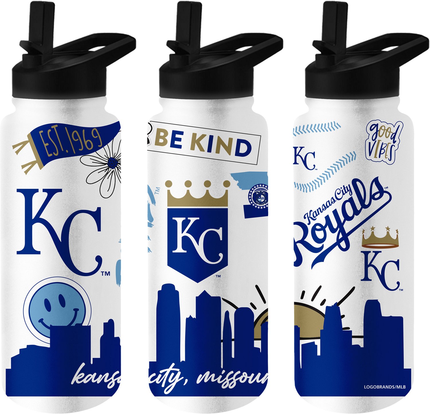 Logo Brands Royals 34 oz Native Quencher Bottle - view number 2