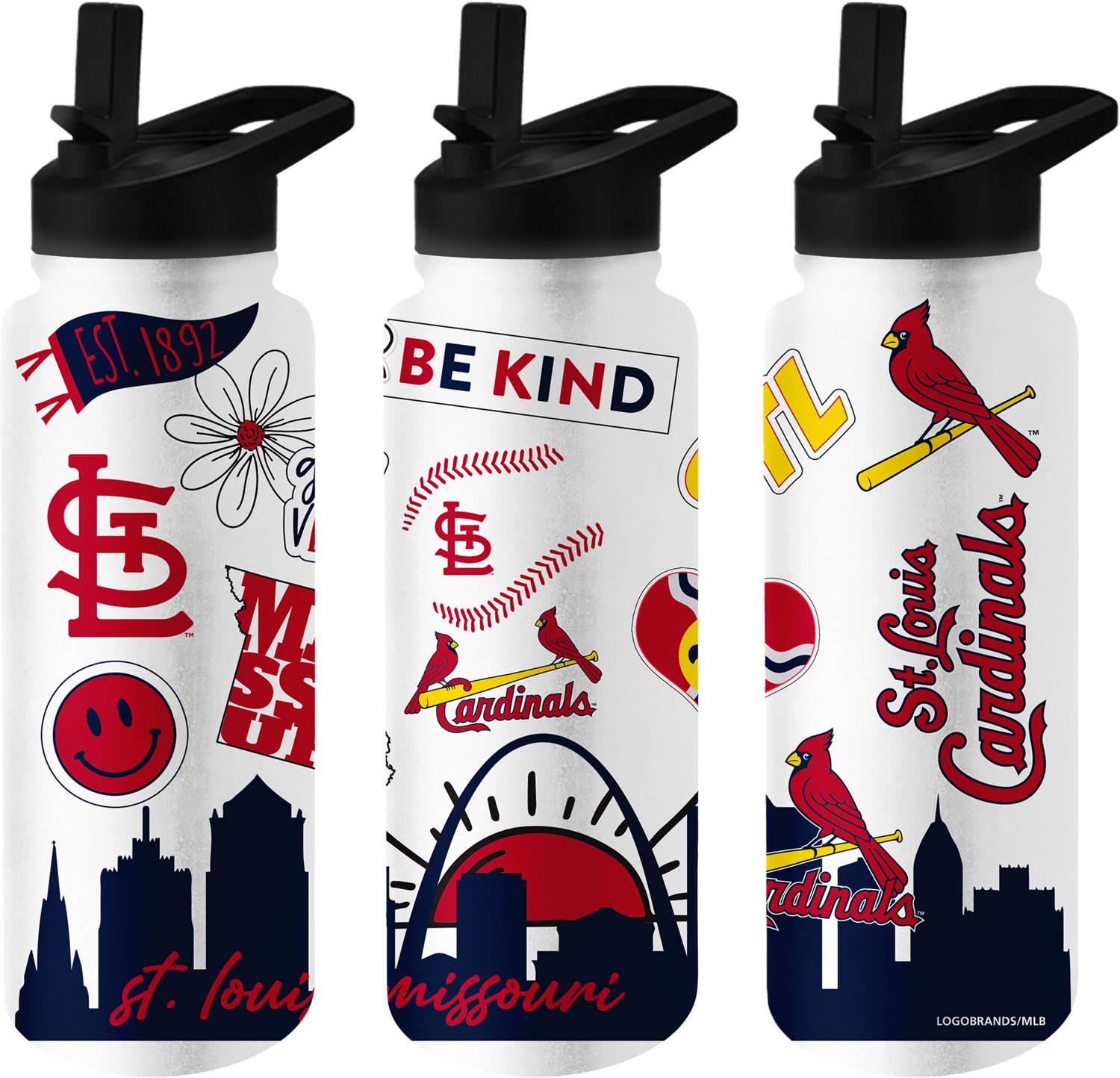 Logo Brands Cardinals 34 oz Native Quencher Bottle - view number 2