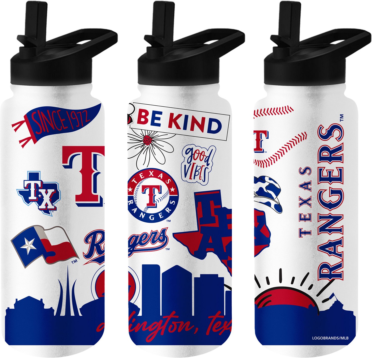 Logo Brands Rangers 34 oz Native Quencher Bottle                                                                                 - view number 3