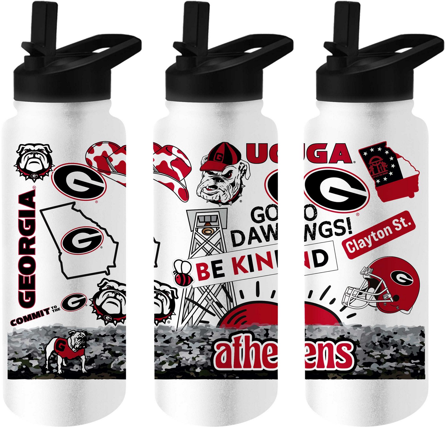 Logo Brands Georgia 34 oz Native Quencher Bottle                                                                                 - view number 2