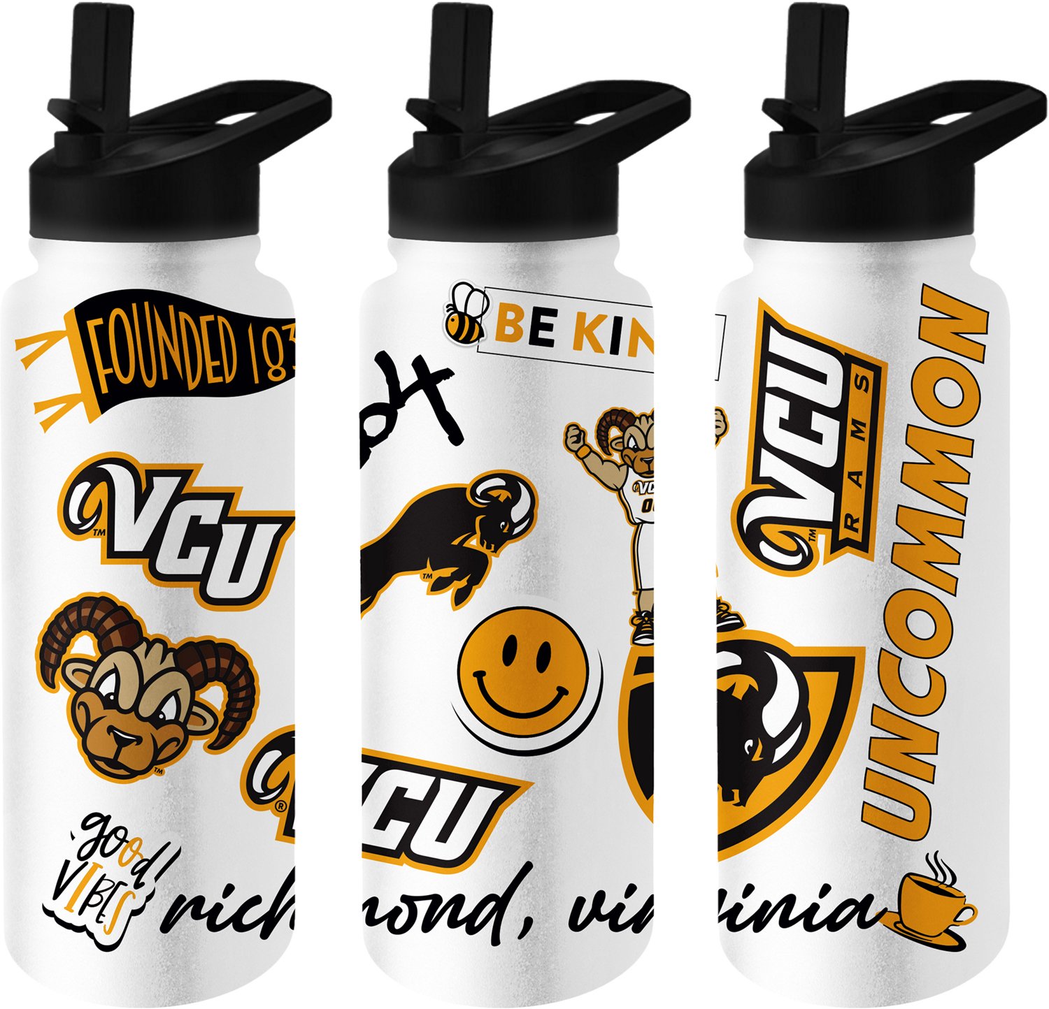 Logo Brands Virginia Commonwealth 34 oz Native Quencher Bottle                                                                   - view number 2