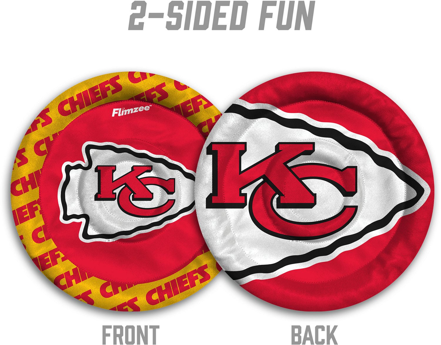 YouTheFan Kansas City Chiefs Flimzee Bean-Bag Flying Disc