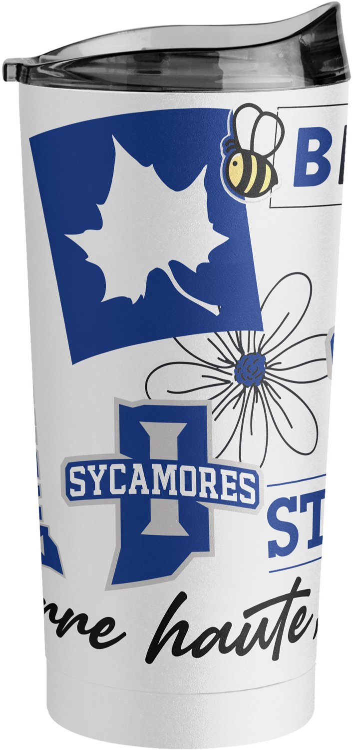 Logo Brands Indiana State 20 oz Native Powder Coat Tumbler                                                                       - view number 2