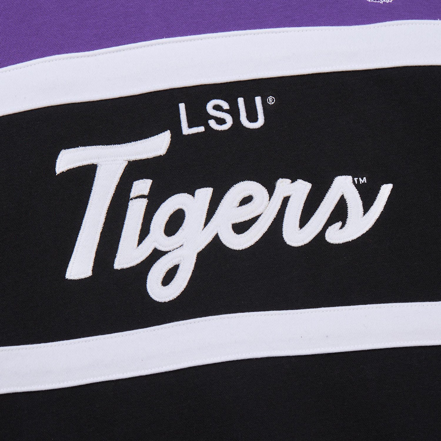 Mitchell & Ness Men's Louisiana State University Head Coach Vintage Logo Fleece Crew Sweatshirt - view number 3