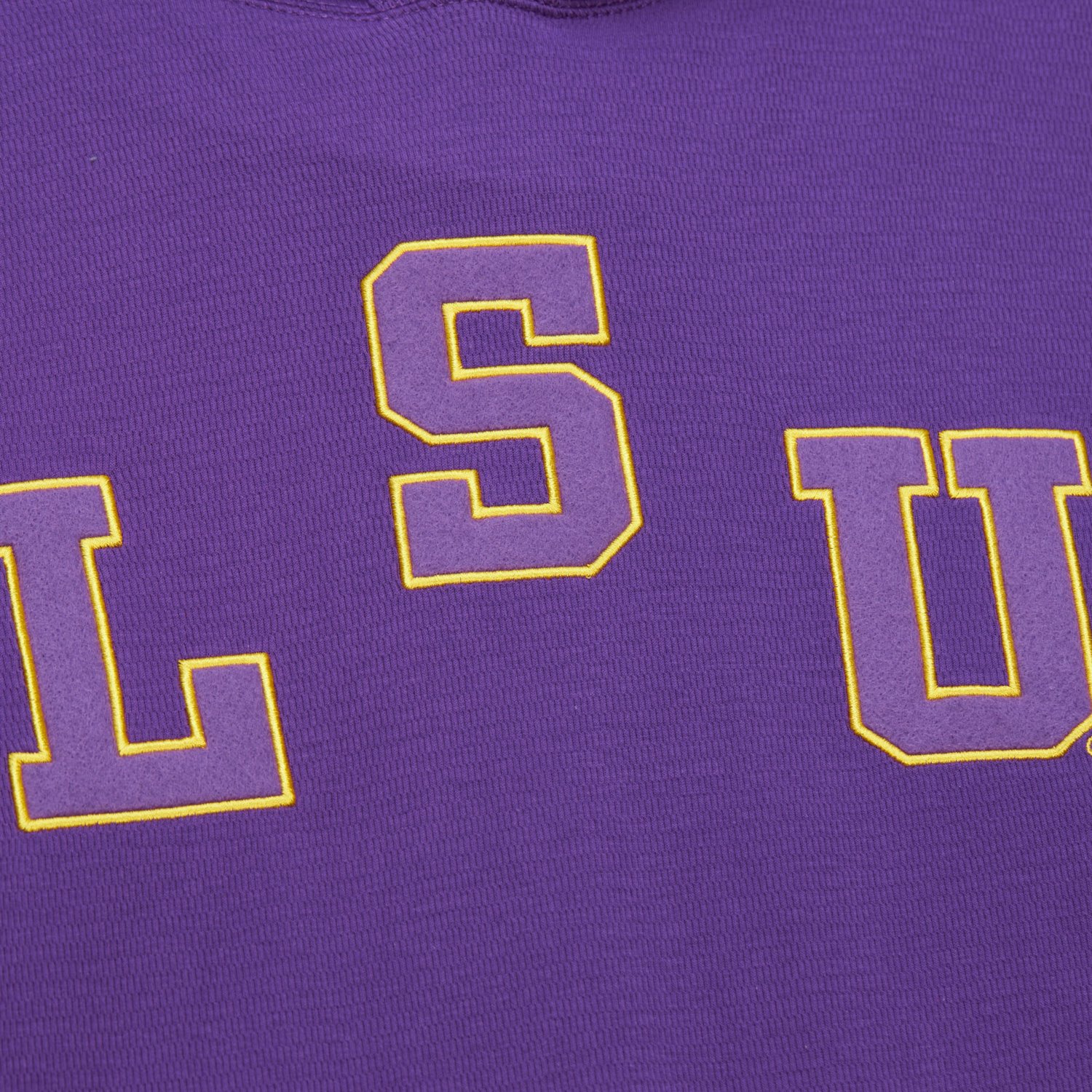Mitchell & Ness Men's Louisiana State University Vintage Logo Thermal Hoodie  - view number 7