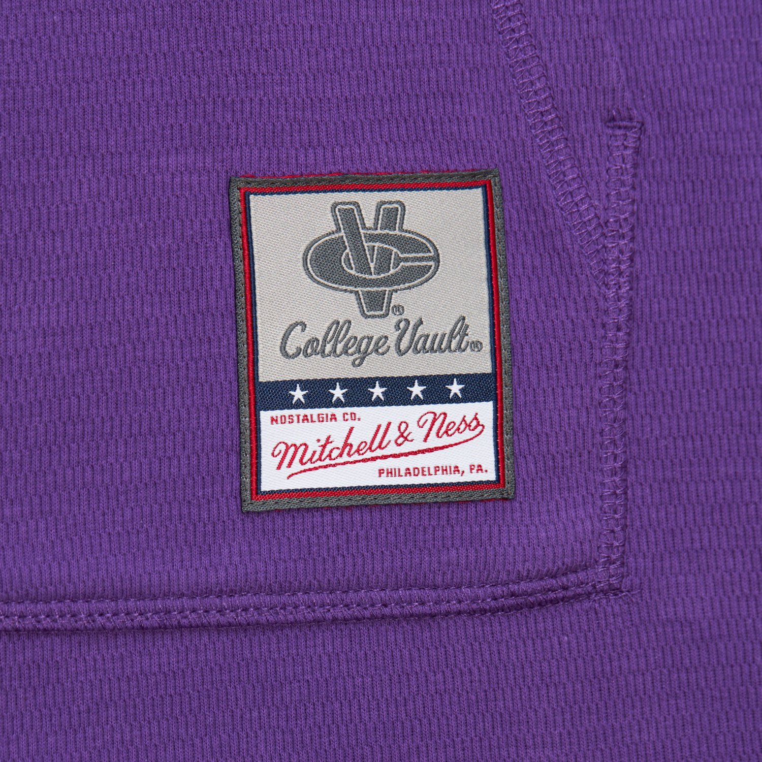 Mitchell & Ness Men's Louisiana State University Vintage Logo Thermal Hoodie  - view number 8