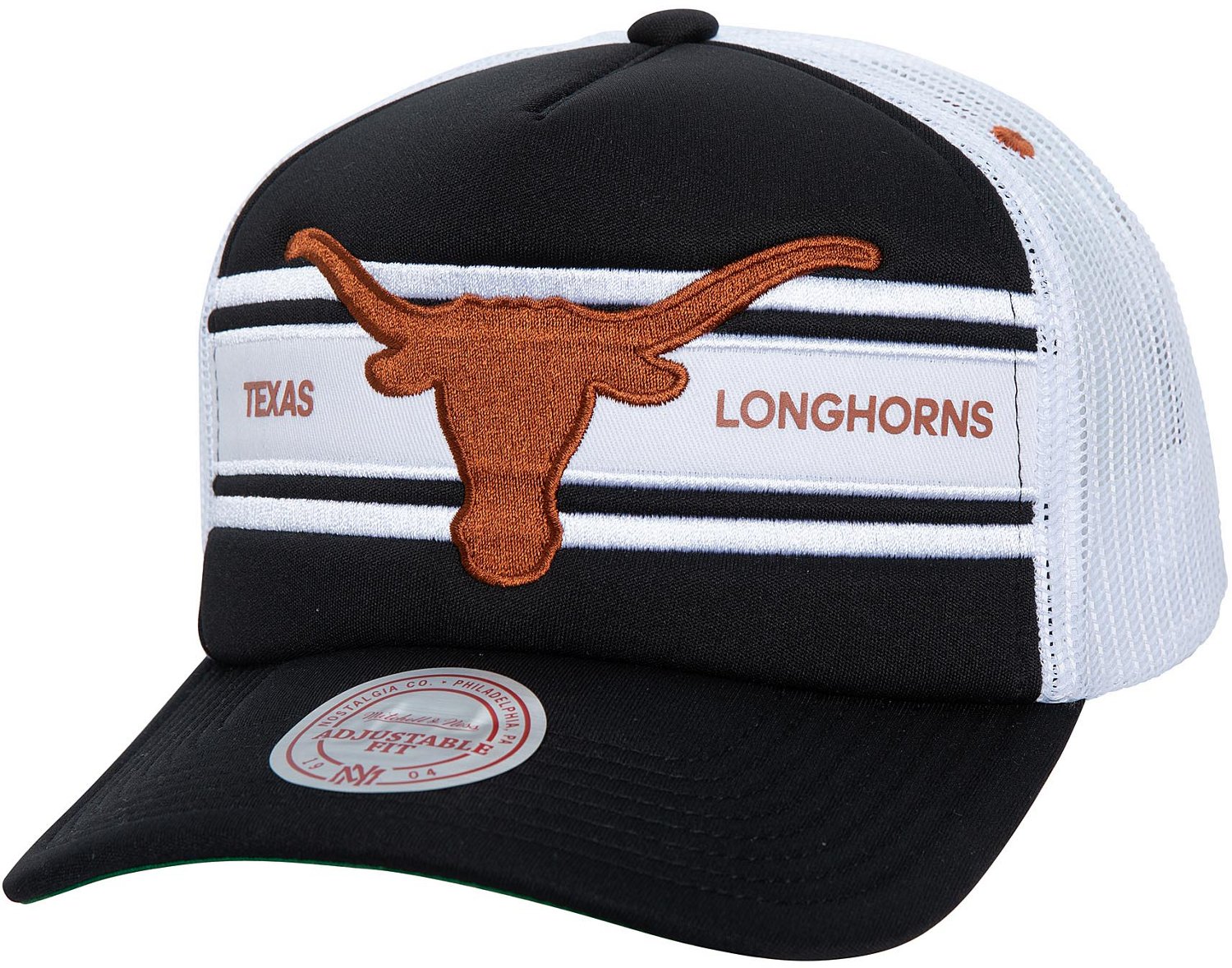 Mitchell & Ness Adults' Texas Longhorns Sideline Trucker Cap