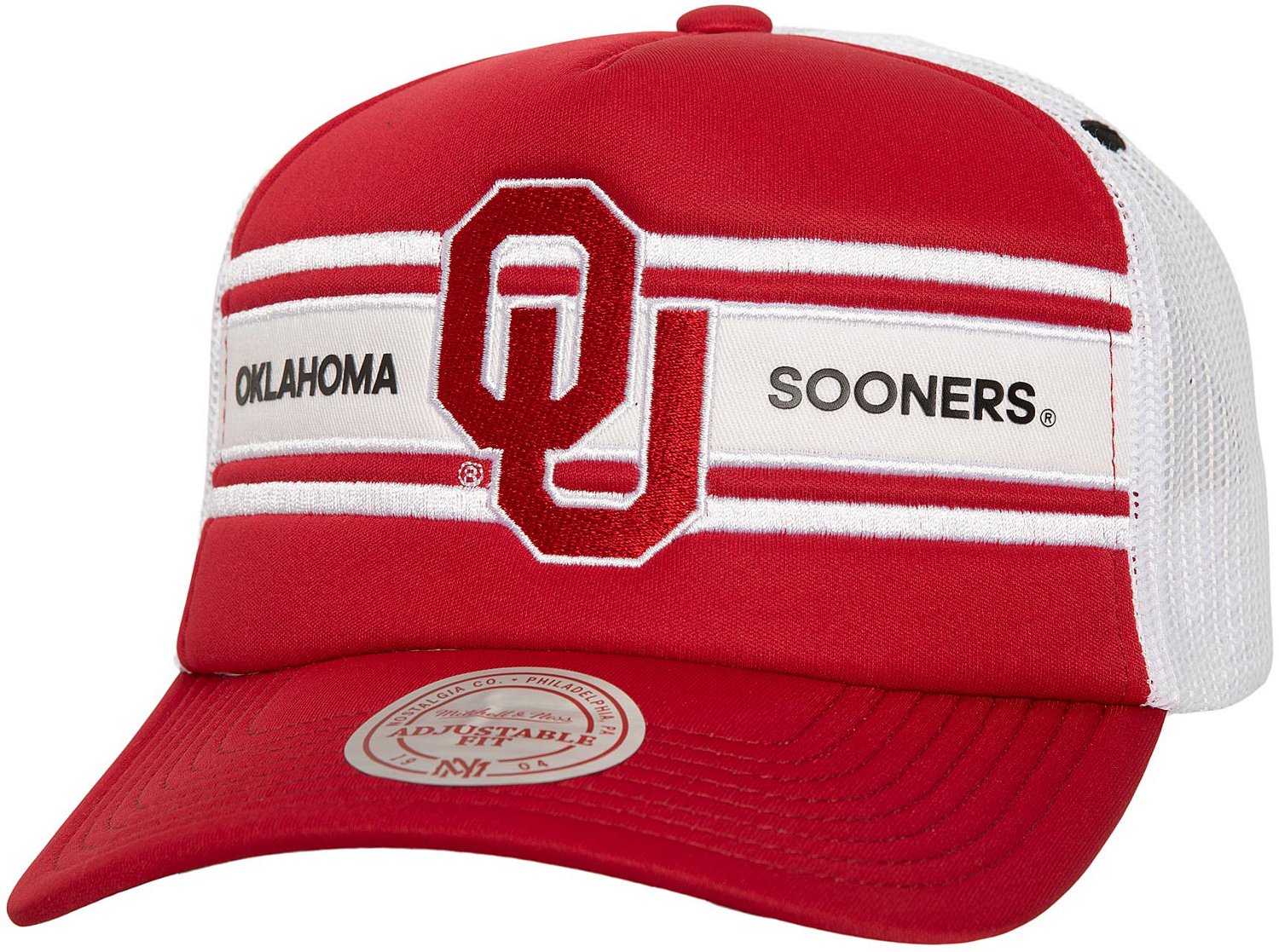 Mitchell & Ness Adults' Oklahoma Sooners Sideline Trucker Cap