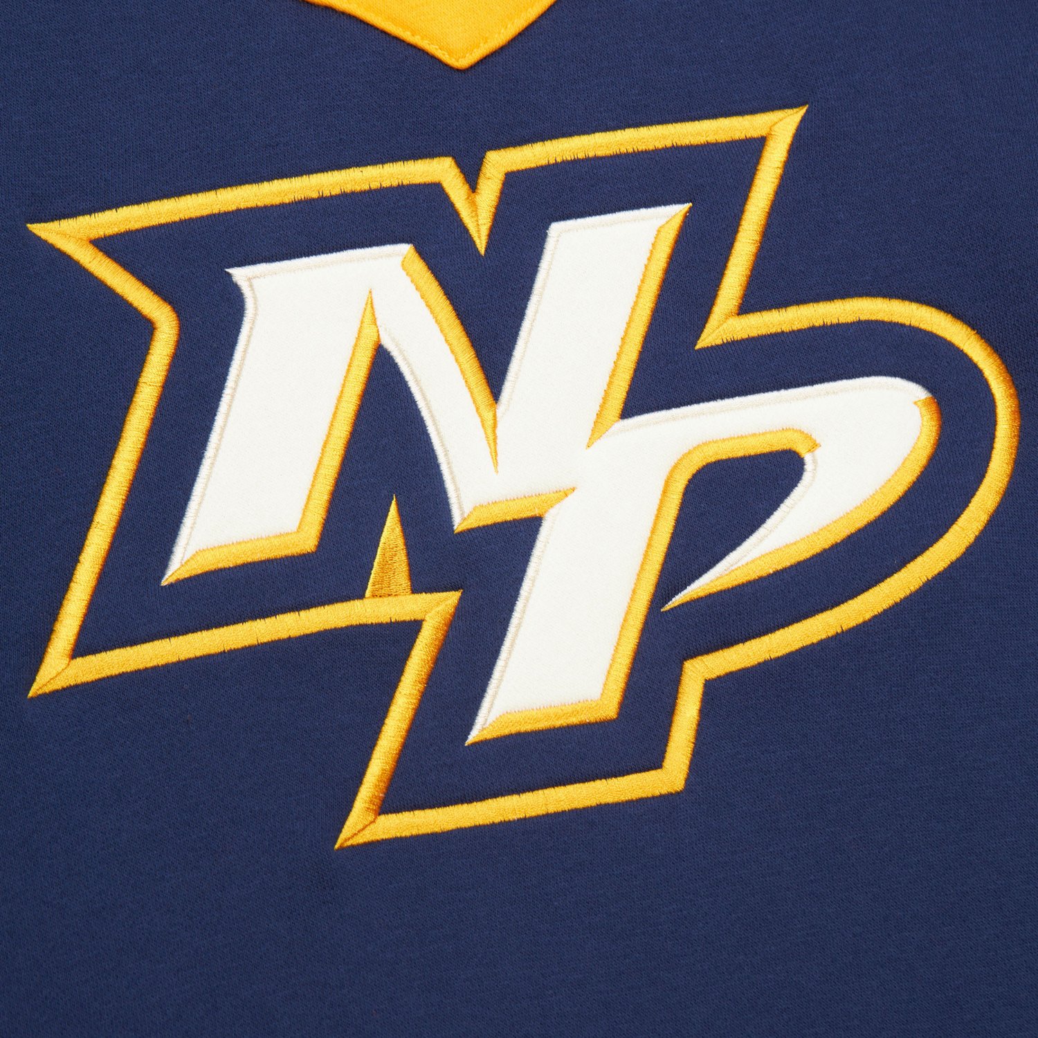 Mitchell & Ness Men's Nashville Predators Heritage Lace Up Long Sleeve Crew Sweatshirt - view number 3