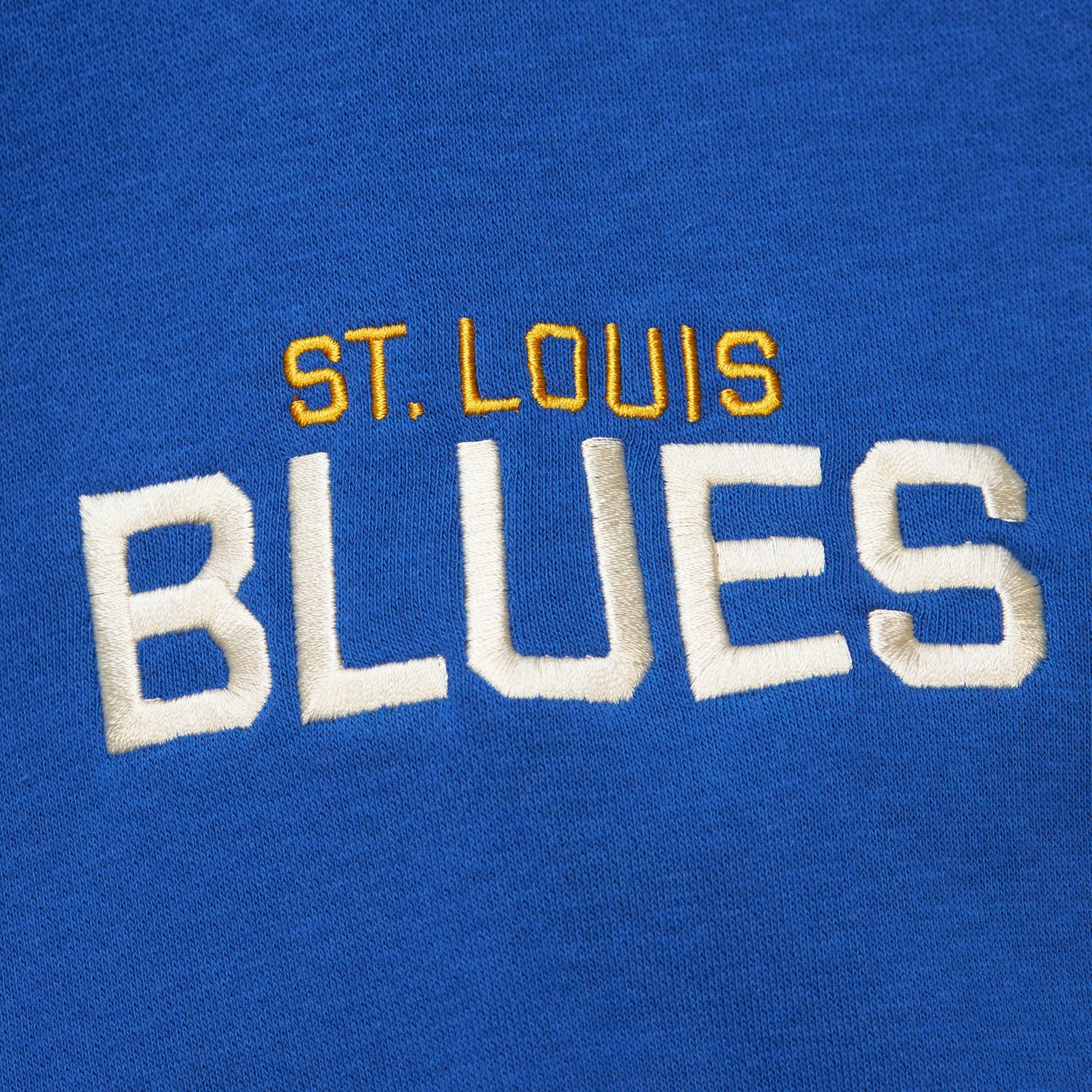 Mitchell & Ness Men's St. Louis Blues Heritage Lace Up Long Sleeve Crew Sweatshirt - view number 5