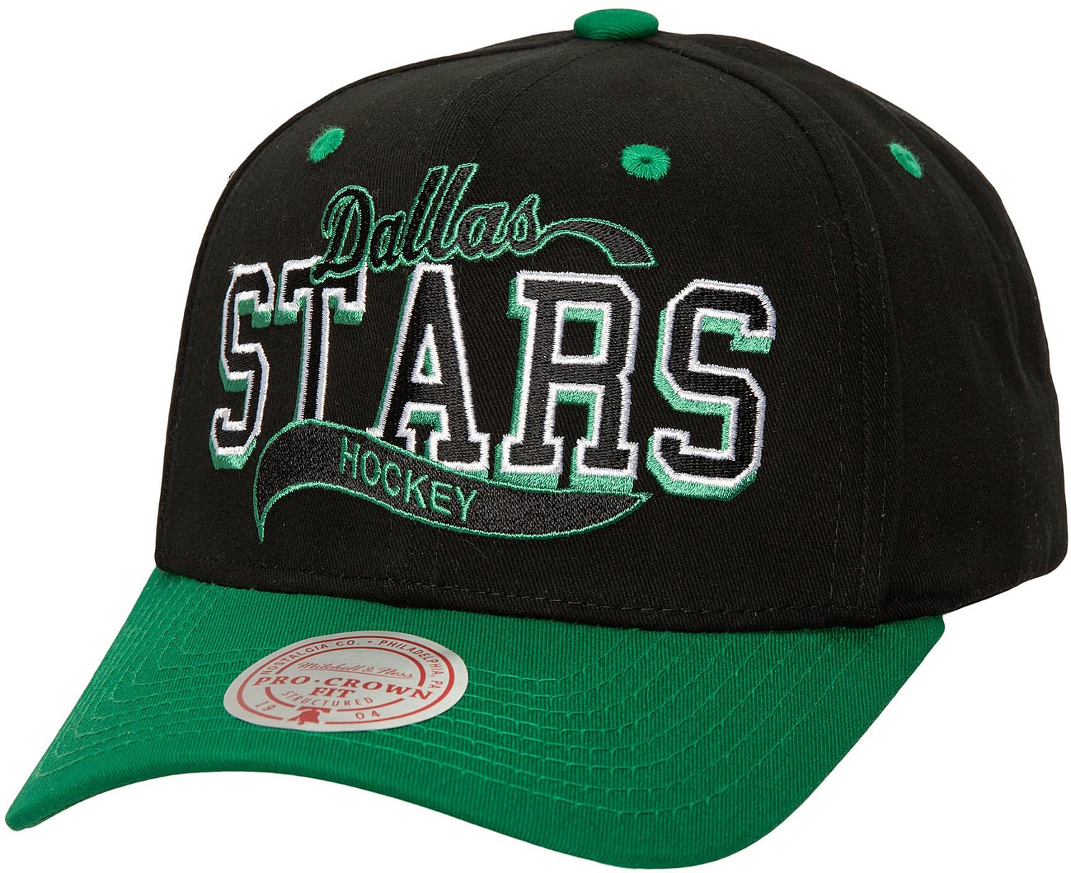 Mitchell & Ness Adults' Stars Block Sweep Pro Curve Snapback Cap