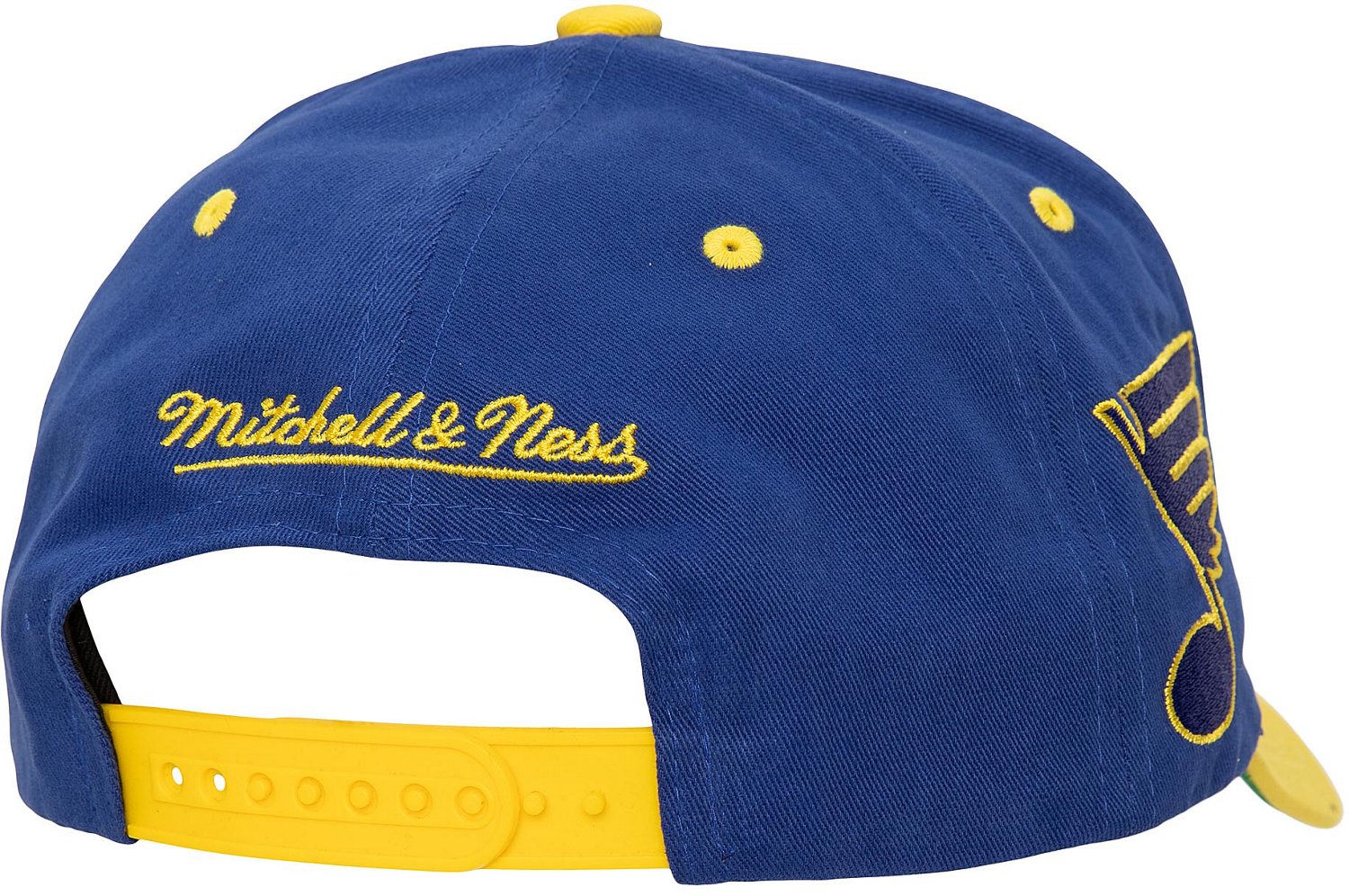 Mitchell & Ness Adults' St. Louis Blues Block Sweep Pro Curve Snapback Cap                                                       - view number 2