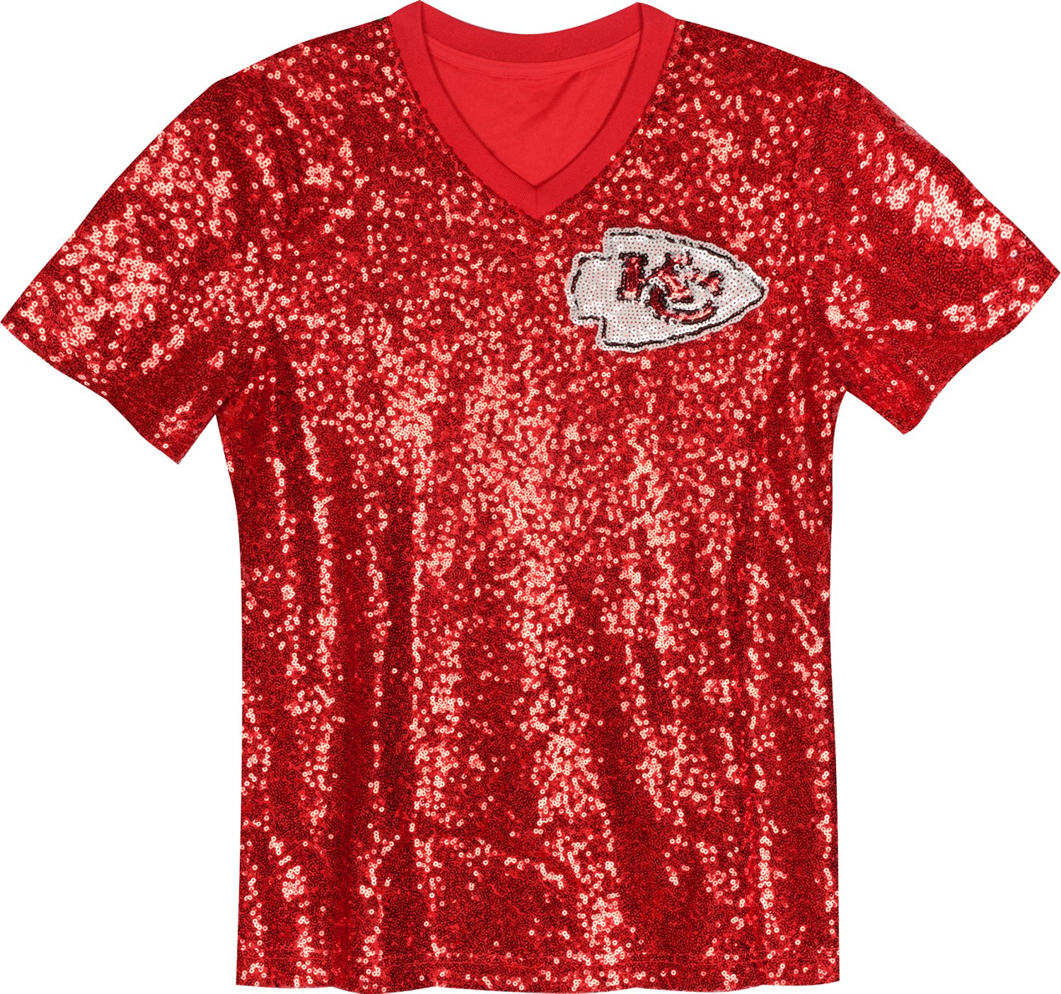 Outerstuff Women's Kansas City Chiefs Patrick Mahomes N&N Sequin Top - view number 5
