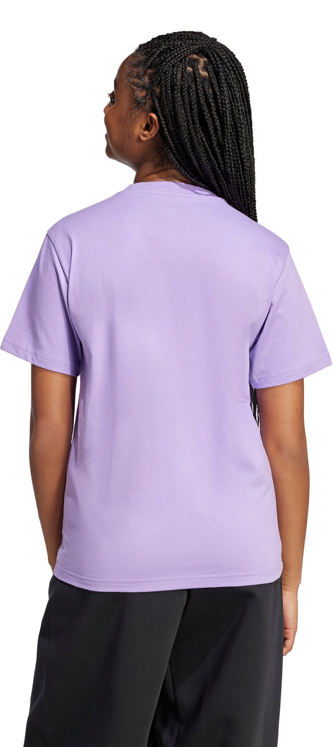 adidas Women's Tech Metallic Graphic Loose Fit Crop T-shirt - view number 6