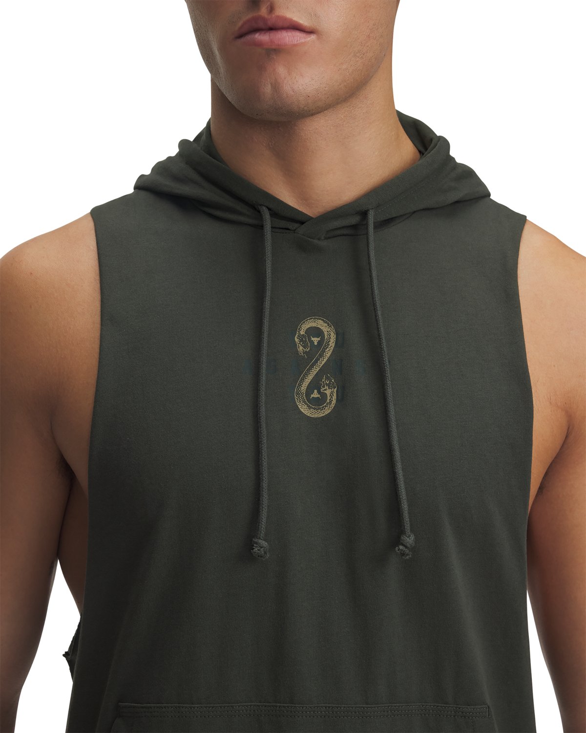 Under Armour Men's Project Rock Snake Sleeveless Hoodie - view number 8