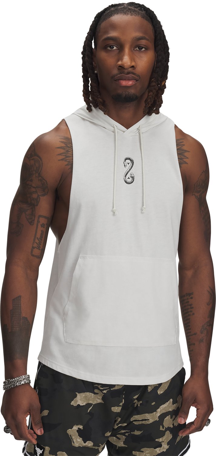 Under Armour Men's Project Rock Snake Sleeveless Hoodie - view number 4