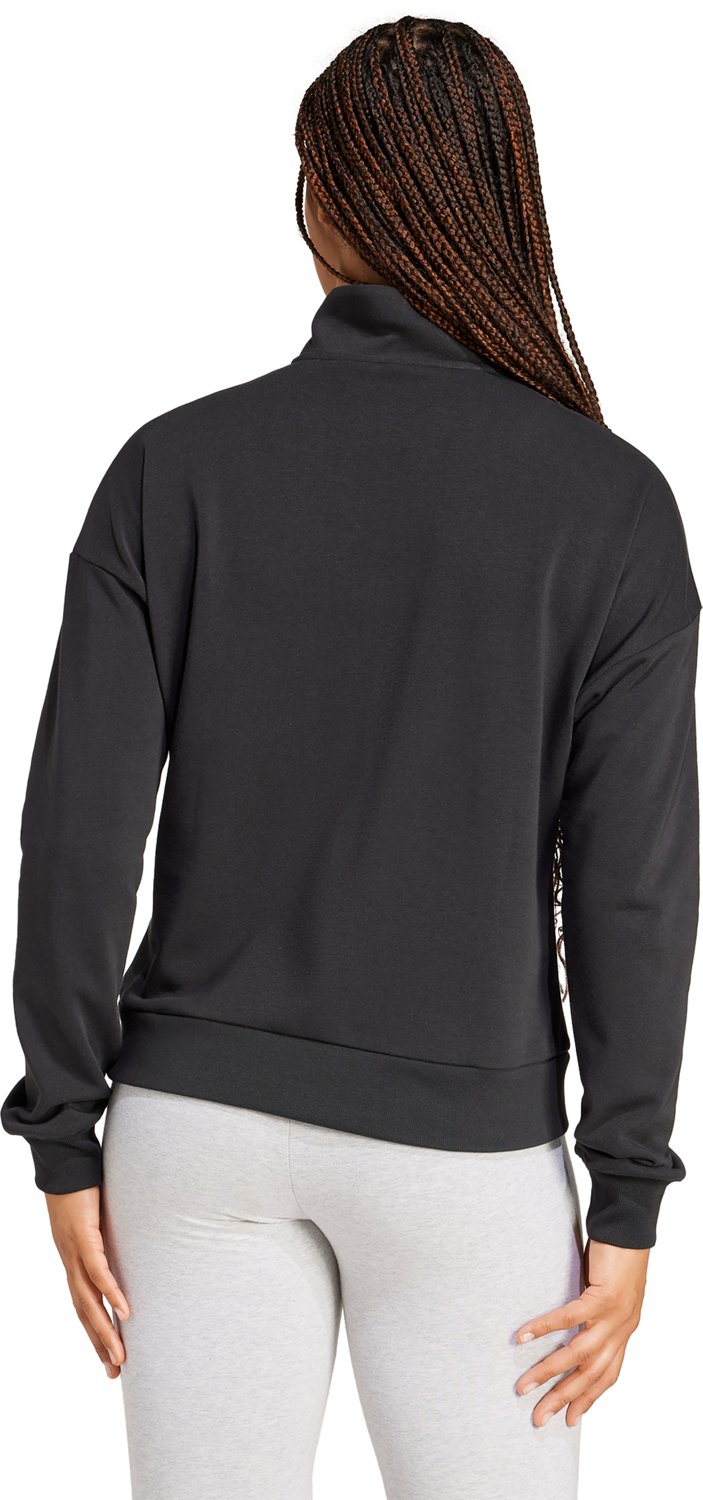 adidas Women's Essentials Small Logo French Terry 1/4 Zip Sweatshirt - view number 7
