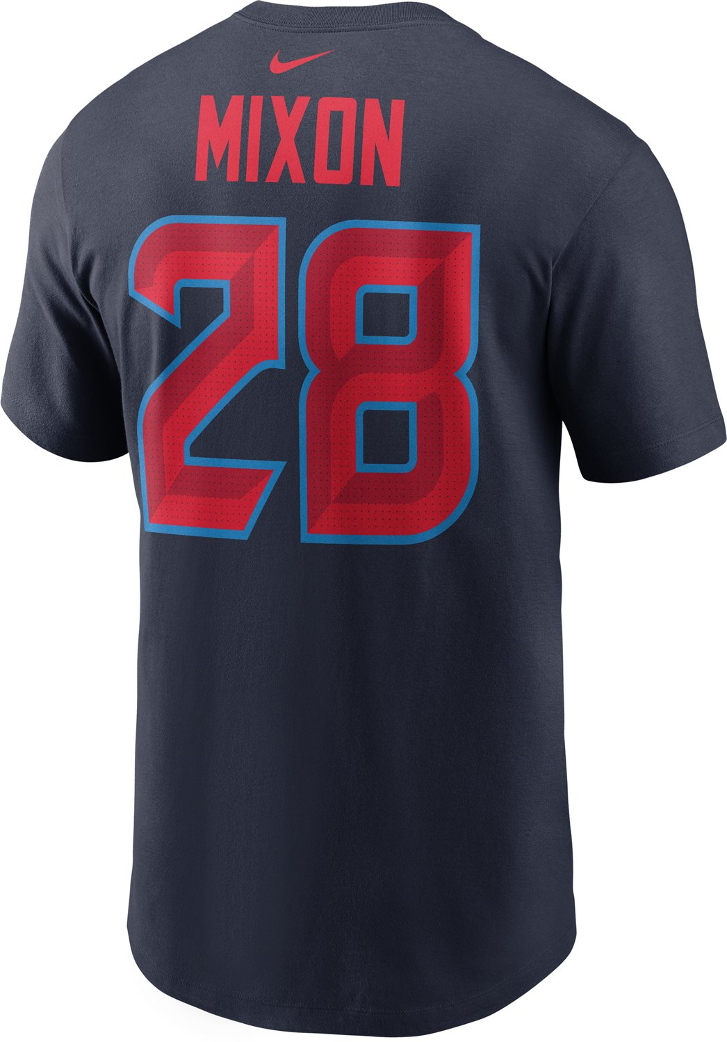 Nike Men's Texans Mixon 28 Helmet Logo Name & Number T-shirt - view number 5
