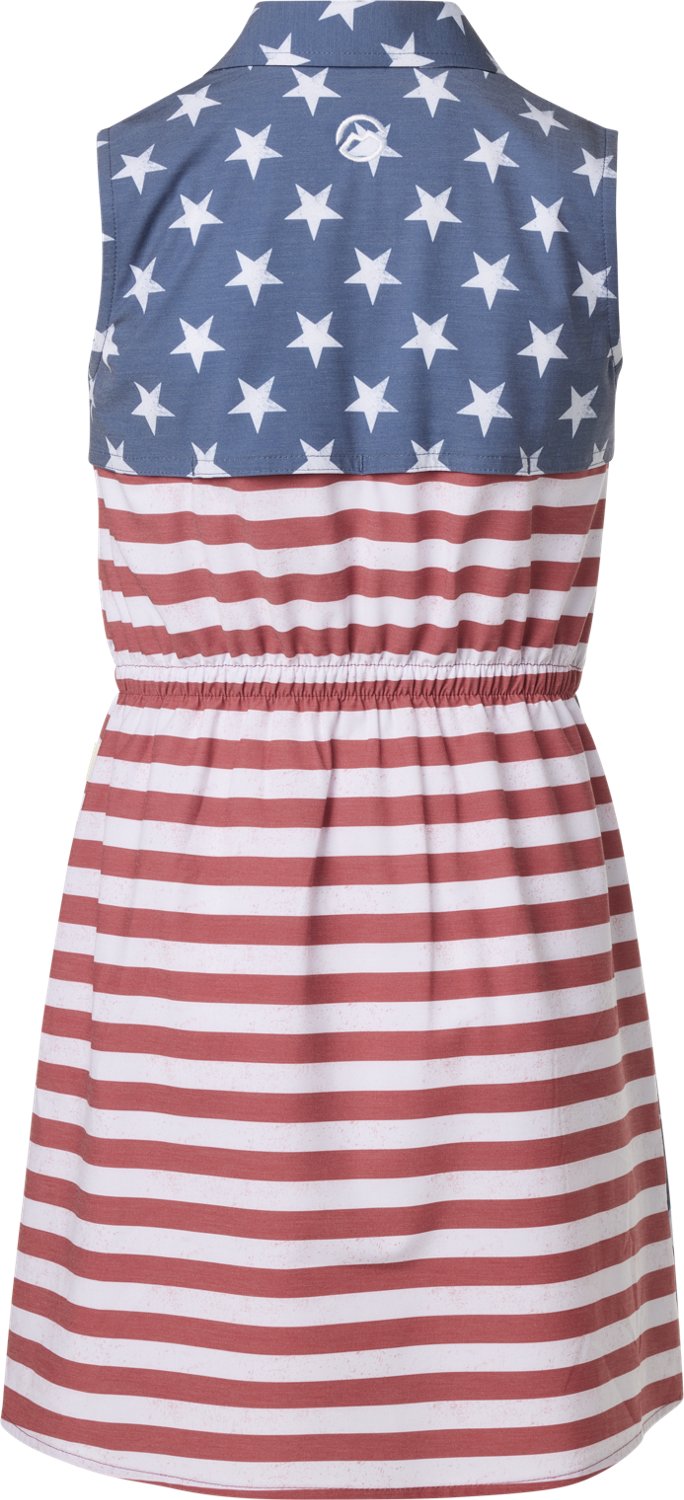 Magellan Outdoors Girls' Americana Sleeveless Dress                                                                              - view number 2