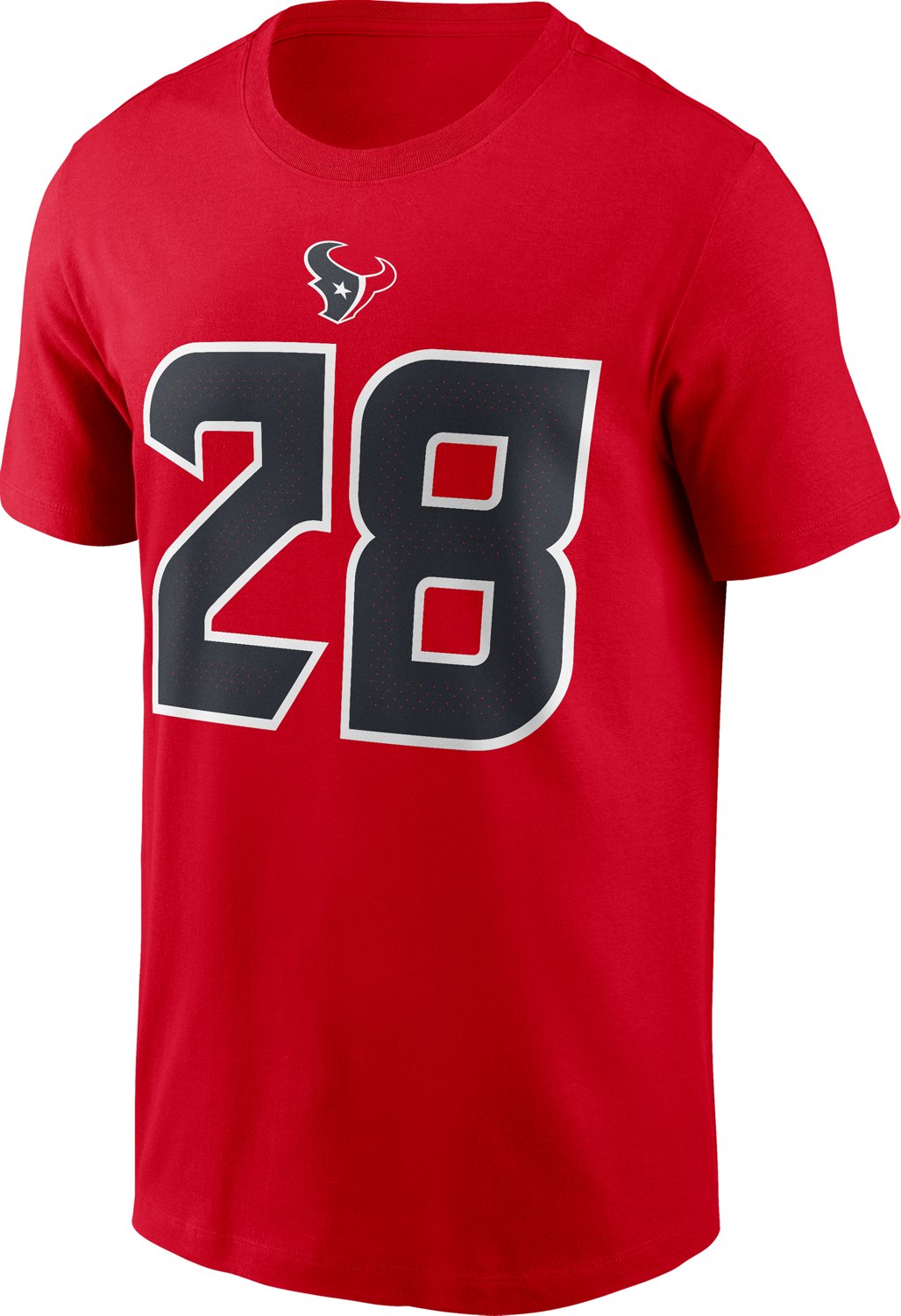 Nike Men's Texans Mixon 28 Wordmark Name & Number T-shirt - view number 4