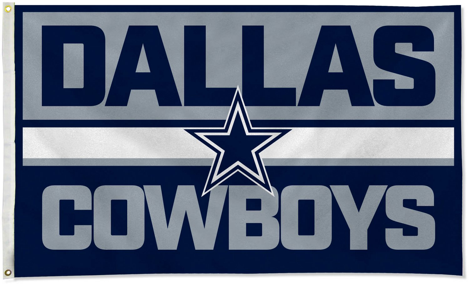 Tag Express Cowboys New 3 x 5 Stacked Flag                                                                                       - view number 2