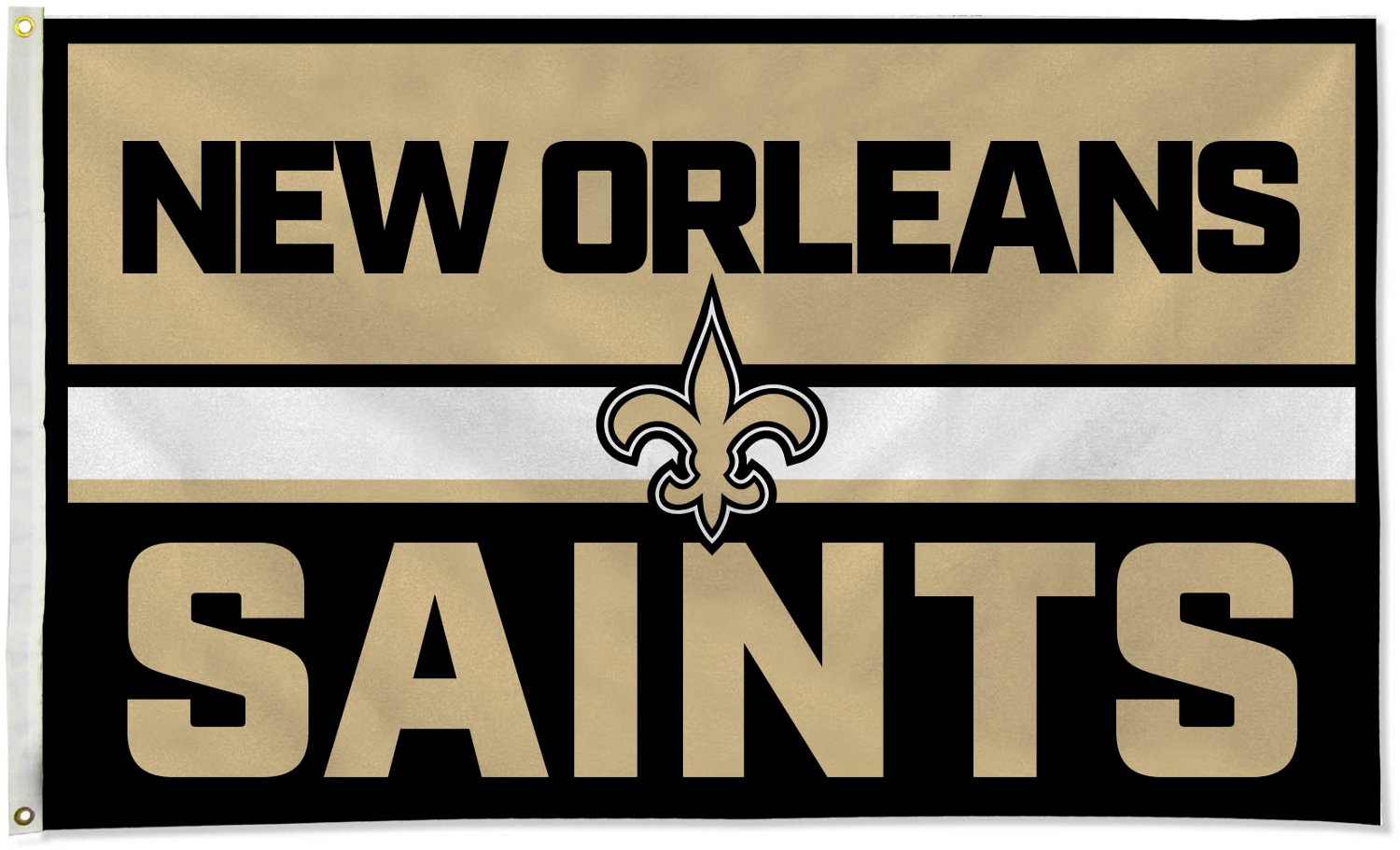 Tag Express Saints New 3 x 5 Stacked Flag                                                                                        - view number 2