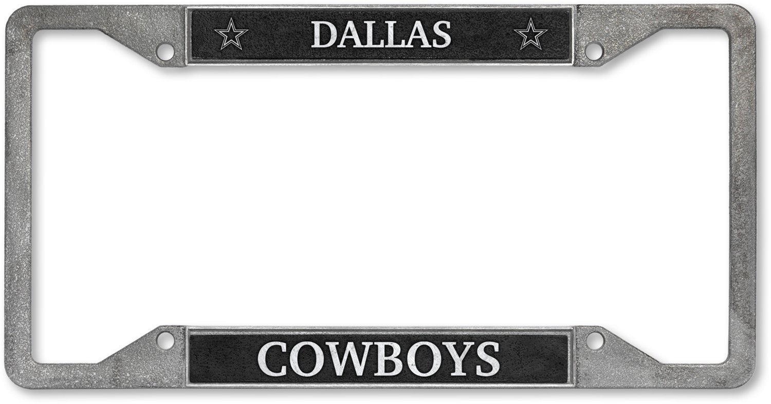Tag Express Cowboys Pewter Team License Plate Frame - view number 2