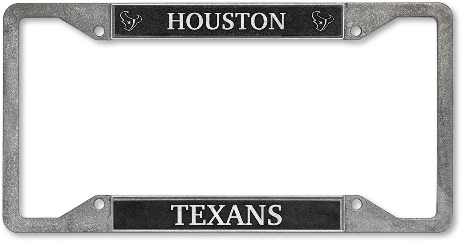 Tag Express Texans Pewter Team License Plate Frame - view number 2