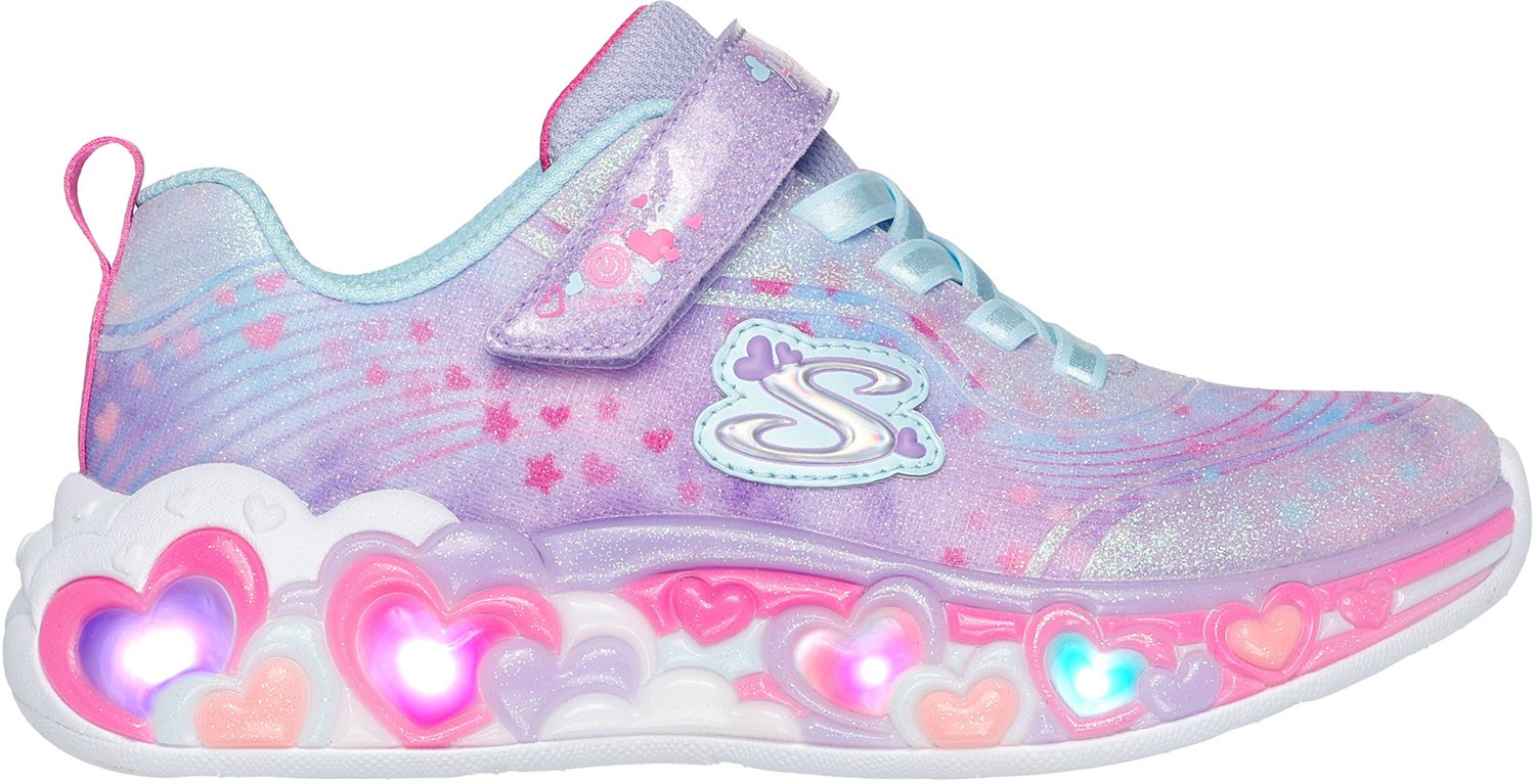 SKECHERS Girls' Eternal Heart Lights Sneakers - view number 6