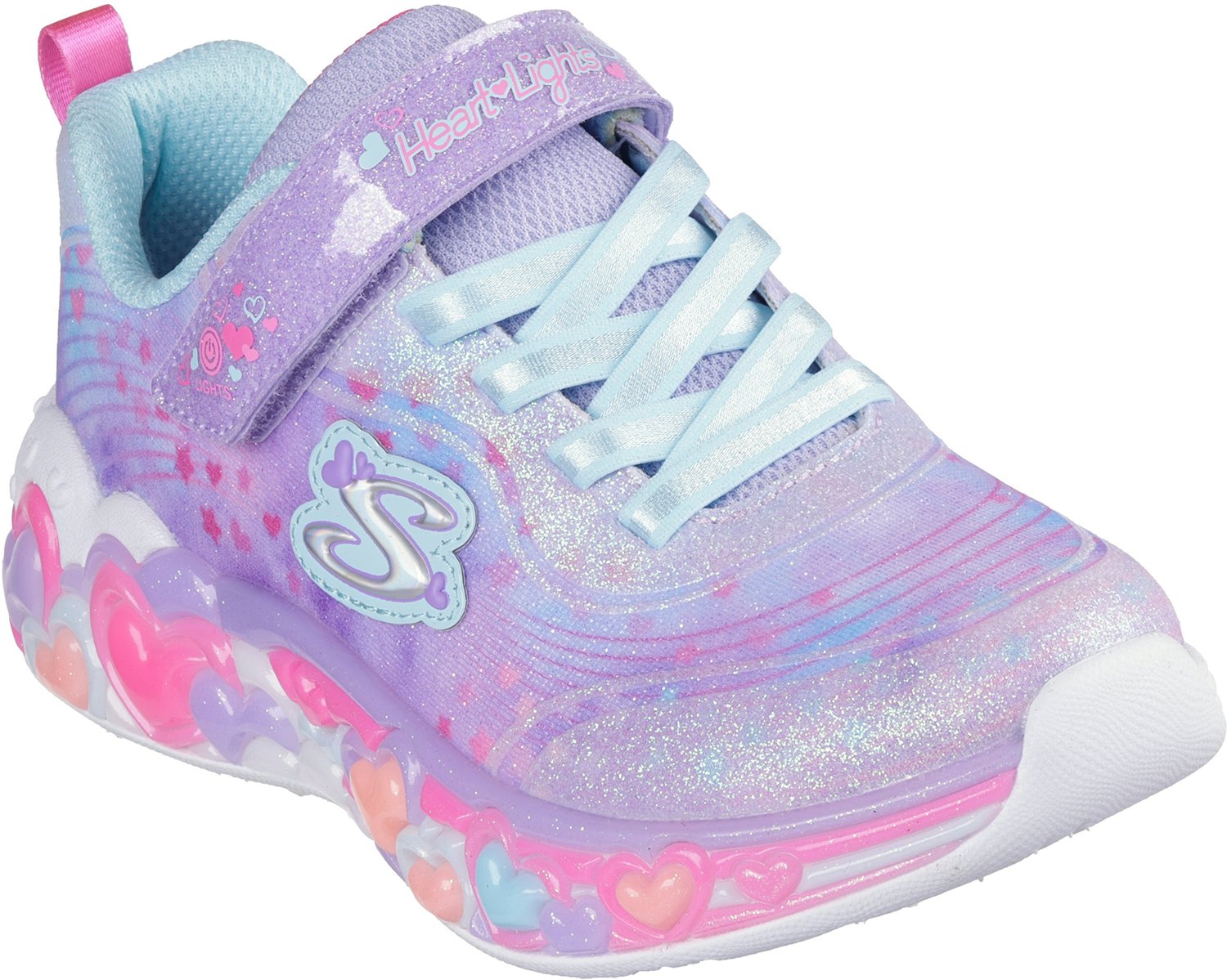 SKECHERS Girls' Eternal Heart Lights Sneakers - view number 8